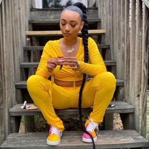 Yellow 2 Piece Outfit